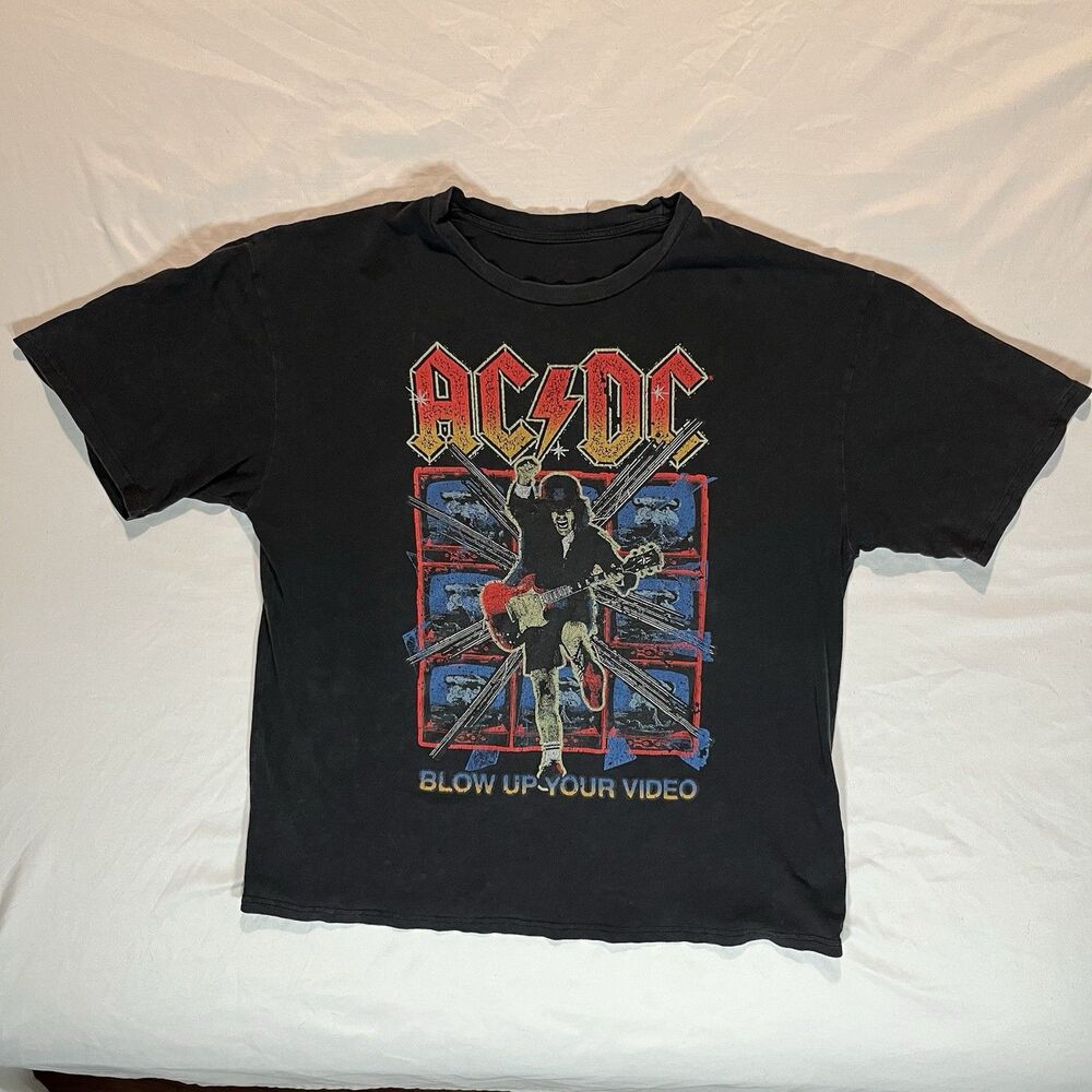 AC/DC Blow Up Your Video T Shirt Men’s XL North American Tour 1988 Black Band
